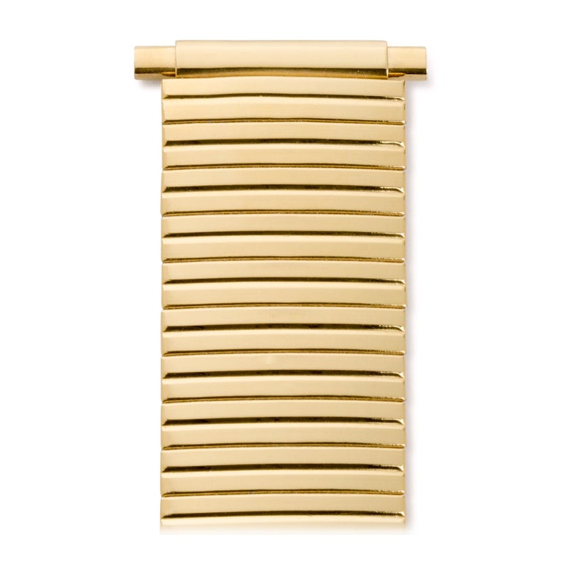 Speidel Menâ€™s Twist-O-Flex Stainless Steel Stretch Watch Band, Gold Tone Strap in 16-22mm with Straight End No Clasp - Image 2
